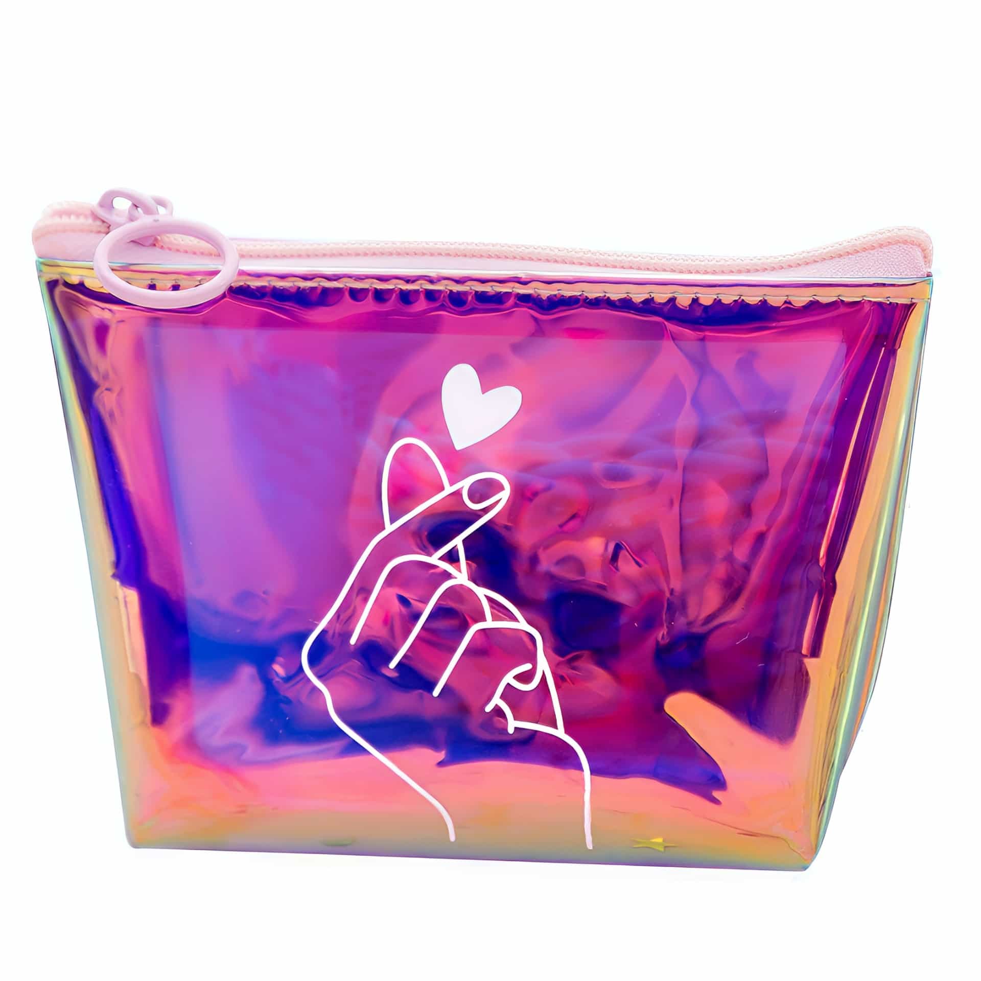 Pochette holographique scintillante pour monnaie et cartes - Violet