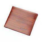 Portefeuille homme en simili cuir - Élégance sobre et fonctionnelle pour cartes et billets - Marron