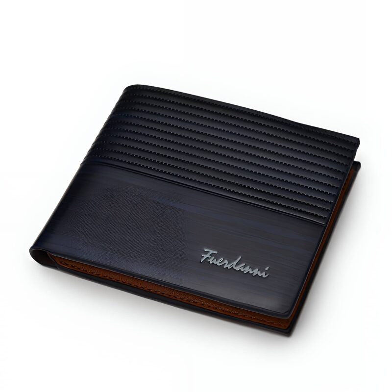 Portefeuille homme en simili cuir - Élégance sobre et fonctionnelle pour cartes et billets