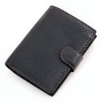 Portefeuille bifold en cuir véritable - Protection RFID et 12 emplacements cartes