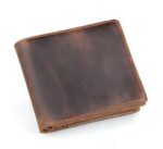 Portefeuille vintage en cuir de cheval - Élégance minimaliste aux multiples rangements