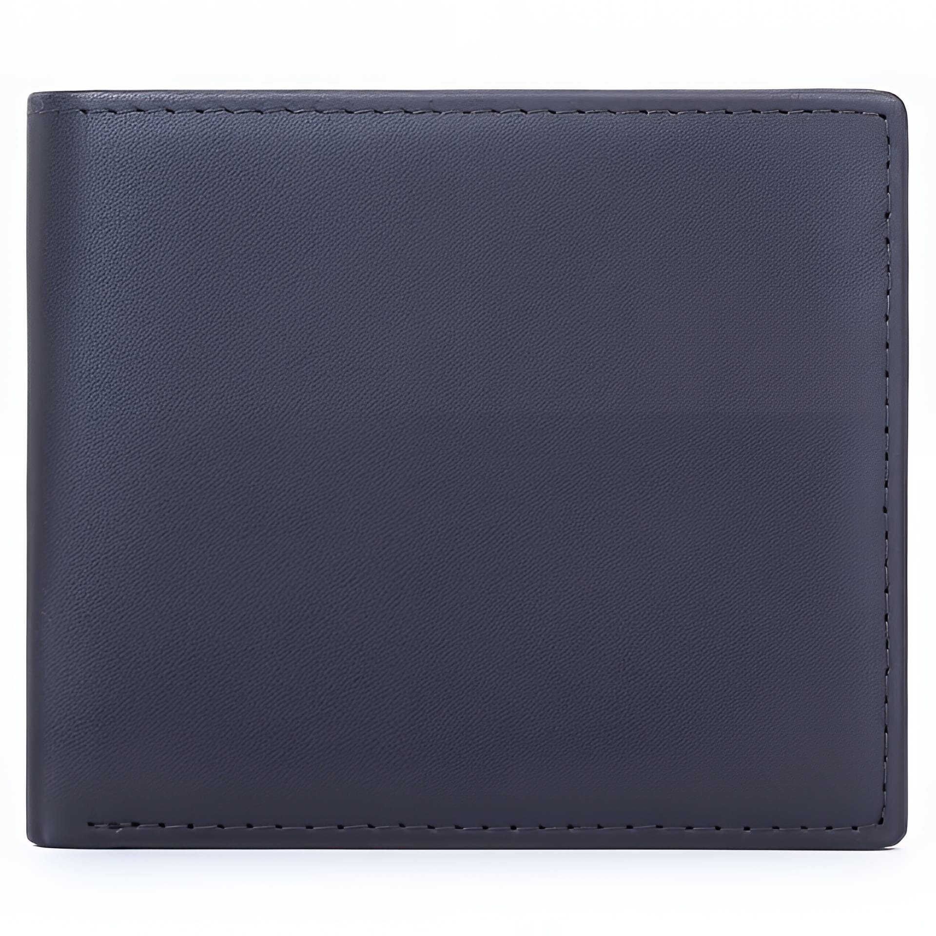 Portefeuille homme en cuir véritable vintage - Écrin minimaliste aux finitions artisanales - Noir
