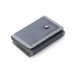 Portefeuille en toile épurée - L'élégance discrète pour homme en format compact - Gris