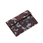 Portefeuille camouflage militaire avec pince à billets - Toile résistante et profil mince - Marron