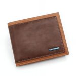 Portefeuille homme en simili cuir - L'écrin quotidien aux multiples rangements élégants - café