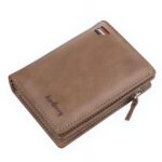 Portefeuille zippé élégance masculine - Écrin multi-compartiments en simili cuir lisse