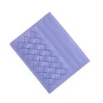Porte-cartes tressé en similicuir