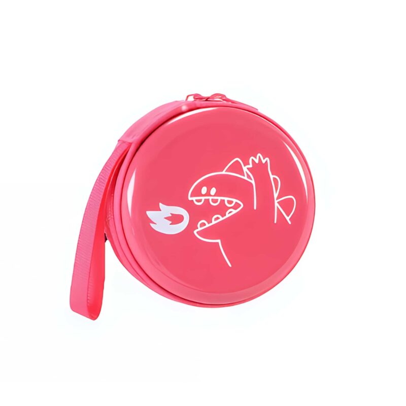 Porte-monnaie dinosaure coque rigide - Rose