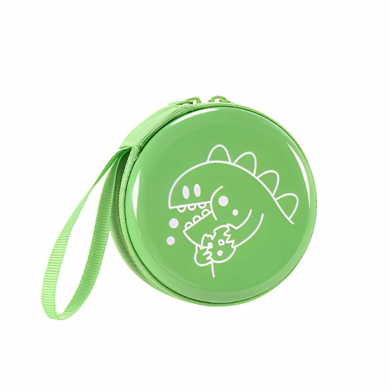 Porte-monnaie dinosaure coque rigide - Vert
