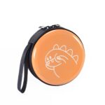 Porte-monnaie dinosaure coque rigide - Orange