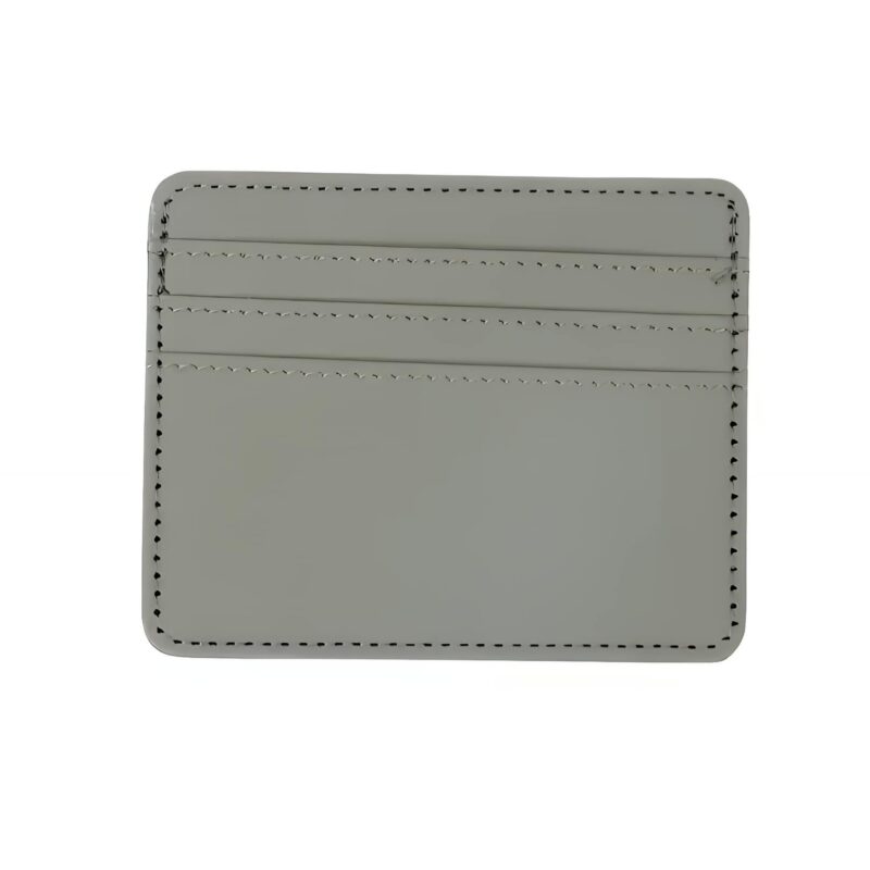 Porte-cartes élancé en simili cuir lisse ultra fin  pour billets et cartes - Vert